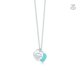 Tiffany & Co Mini Double Heart Tag Pendant